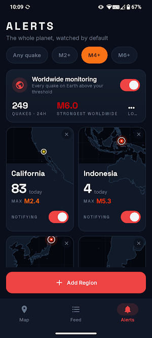 Earthquake Alerts Screenshot 3