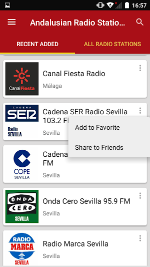 Andalusian Radio Stations Screenshot 1