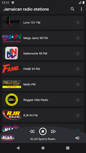 Jamaican radio stations - Radio Jamaica Screenshot 1
