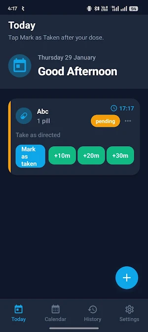 Medtrack medicine reminder Screenshot 0