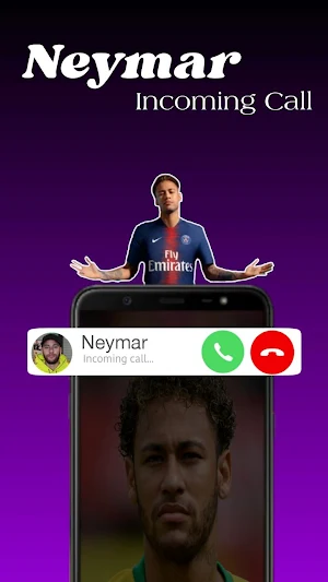 Neymar Fake Video call Chat Screenshot 0