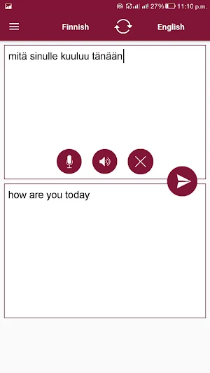 Finnish - English Translator Screenshot 1