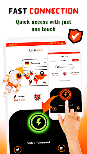 فیلتر شکن مار قوی Limit VPN Screenshot 1