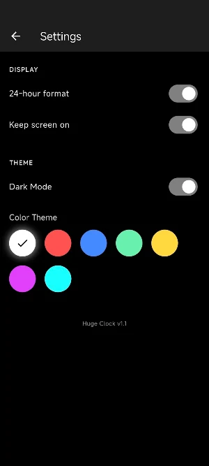 Huge Clock: Big Digital Timer Screenshot 2