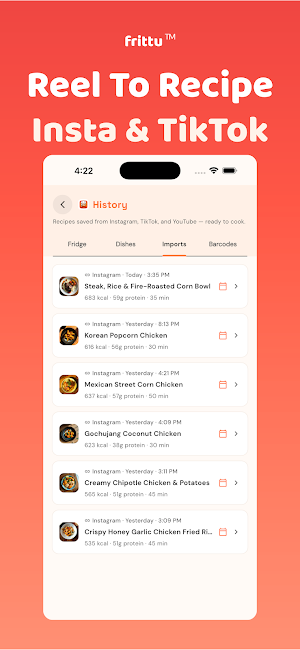Frittu: All-In-One Recipe App Screenshot 2