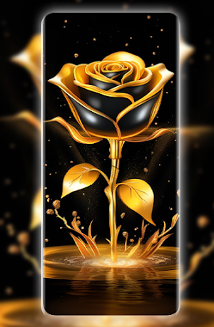 Black & Gold wallpaper Screenshot 2