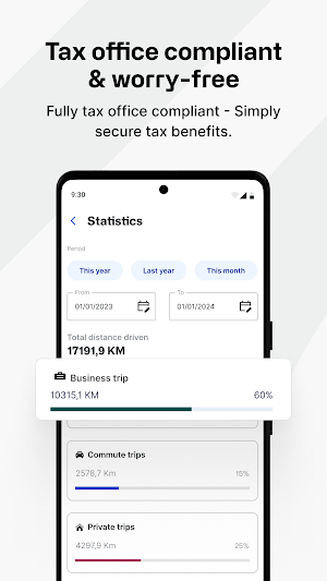Vimcar Logbook Screenshot 2