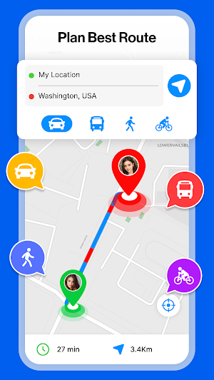 GPS Maps Voice Route Finder Screenshot 3