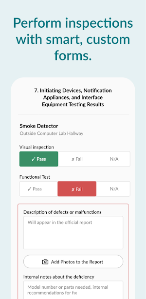 Essential - Fire Inspection Screenshot 1