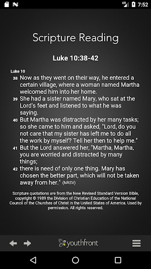 Youthfront Midday Prayer Screenshot 2