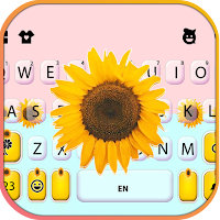 Dainty Sunflower Keyboard Background