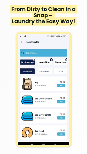 White House Laundry Enterprise Screenshot 2