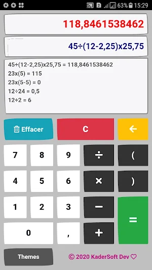 Calculatrice Screenshot 2
