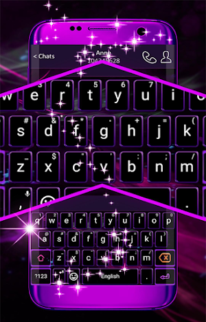 Purple Keyboard Theme Screenshot 1