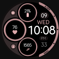 Digital Rose Gold 6 watch face