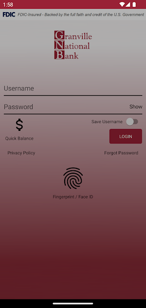 Granville National Bank Mobile Screenshot 0
