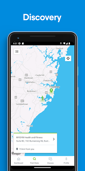 MYGYM Health and Fitness Screenshot 1