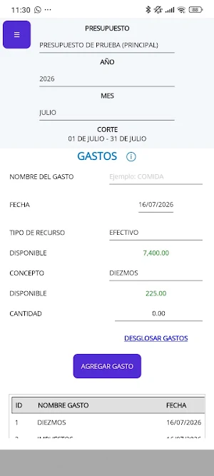 Finper - Finanzas Personales Screenshot 2