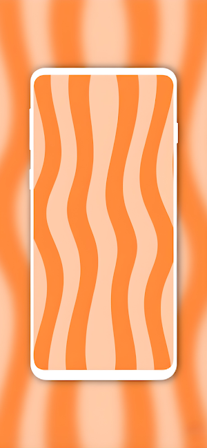 Cute Preppy Orange Wallpaper Screenshot 1
