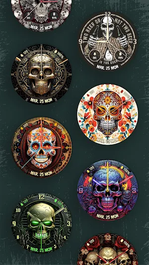 Skull Watchface ULTRA SGW7 Screenshot 1