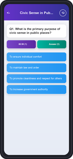 Civic Sense Trivia Quiz Screenshot 3
