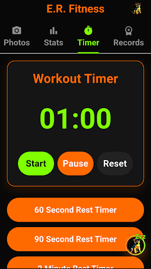 E.R. Fitness Screenshot 1
