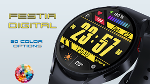 Festia Digital Watch Face Screenshot 2
