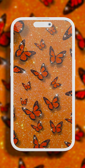 Aesthetic orange wallpaper Screenshot 3