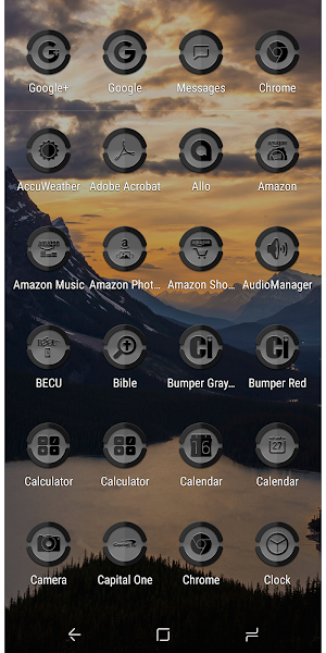 Bumper Gray Dark Icon Pack Screenshot 3