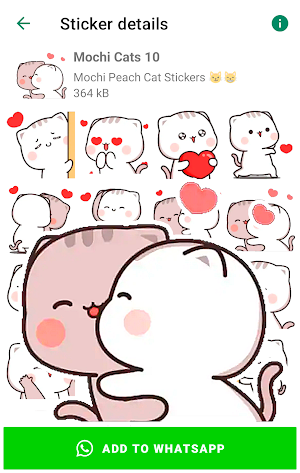 Mochi Cat Stickers for WhatsAp Screenshot 3