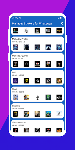 Mahadev Stickers for WhatsApp Screenshot 0