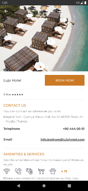Lujo Hotel Screenshot 2