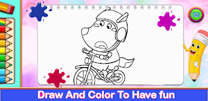 coloring wolfo book Screenshot 0