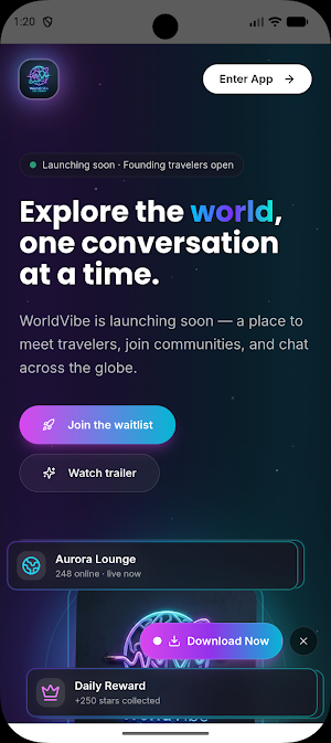 WorldVibe Screenshot 1