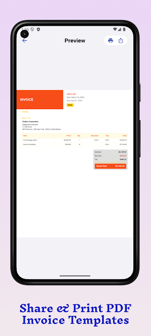 Invoice Maker Estimate Billing Screenshot 2