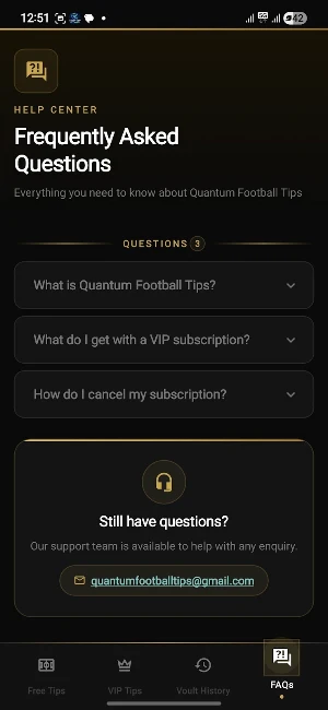 Quantum Football Tips Screenshot 3