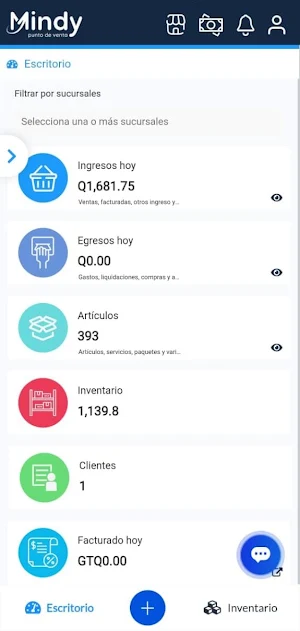 MindyPOS Screenshot 2