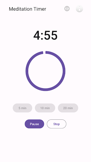 Simple Meditation Timer Screenshot 1