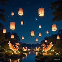 Flying Lantern Wallpapers