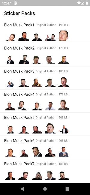 Elon Musk Stickers for WA(Pro) Screenshot 0