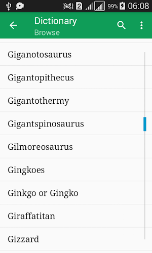 Paleontology Dictionary Screenshot 0