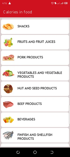 Calories in Food Screenshot 0