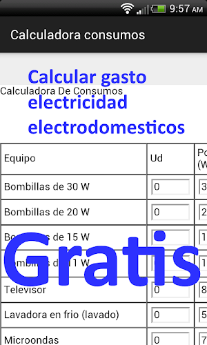 Mide Consumo electrodomesticos Screenshot 2
