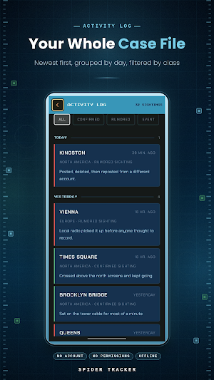 Spider Tracker Screenshot 2