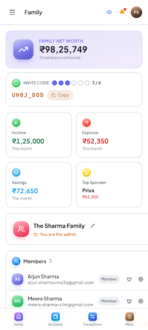 WealthyNest: Budget & Wealth Screenshot 2