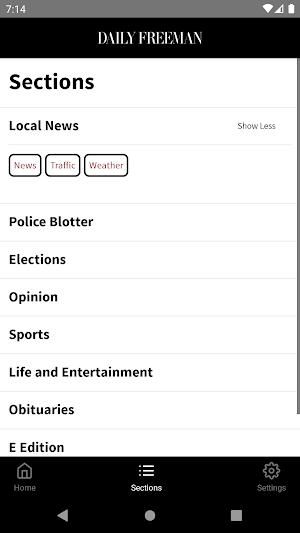 Daily Freeman for Android Screenshot 2
