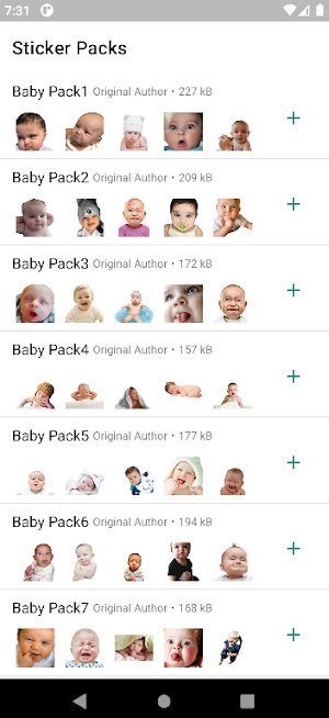 Funny Baby Faces Stickers Pro Screenshot 0