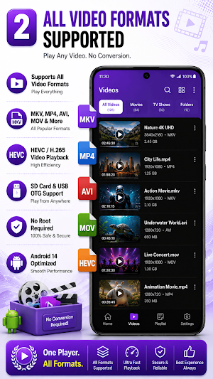 4k Video Player All Format Screenshot 1