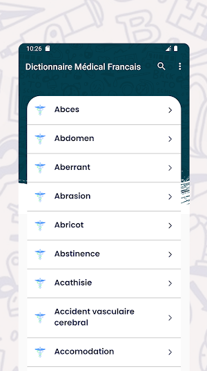 Dictionnaire Médical Francais Screenshot 1