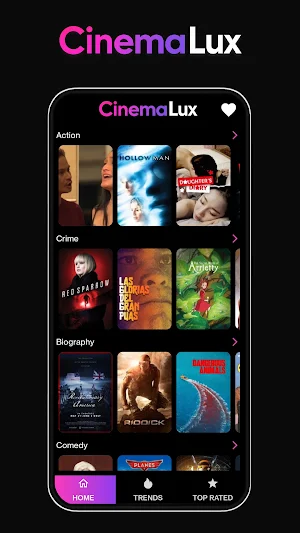 CinemaLux - Movies & Shows Screenshot 0